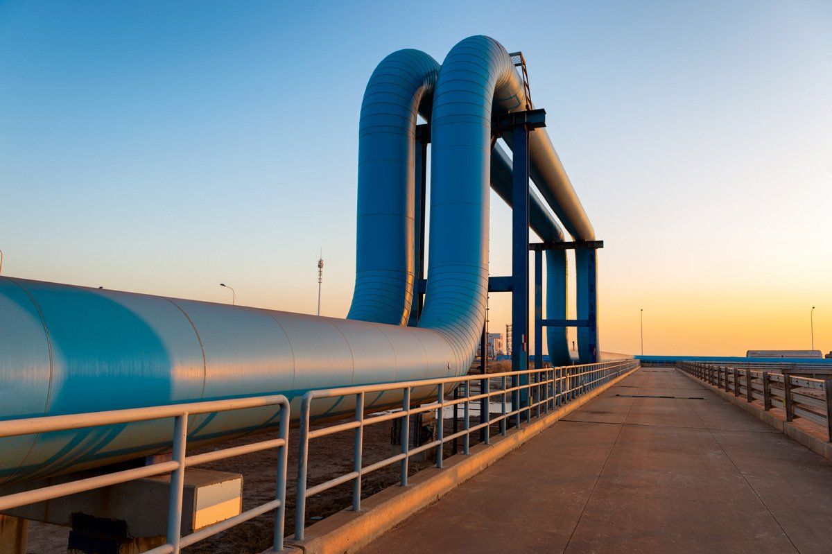 Blue Pipes Going to Oil Refinery — Hendersonville, NC — Wright Oil Co LLC