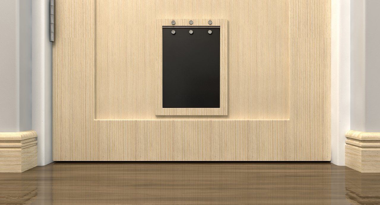 Pet Door — Boise, ID — A1 Handyman Interior view of a custom-installed pet door by A1 Handyman Boise, allowing pets easy access between rooms or outdoors.