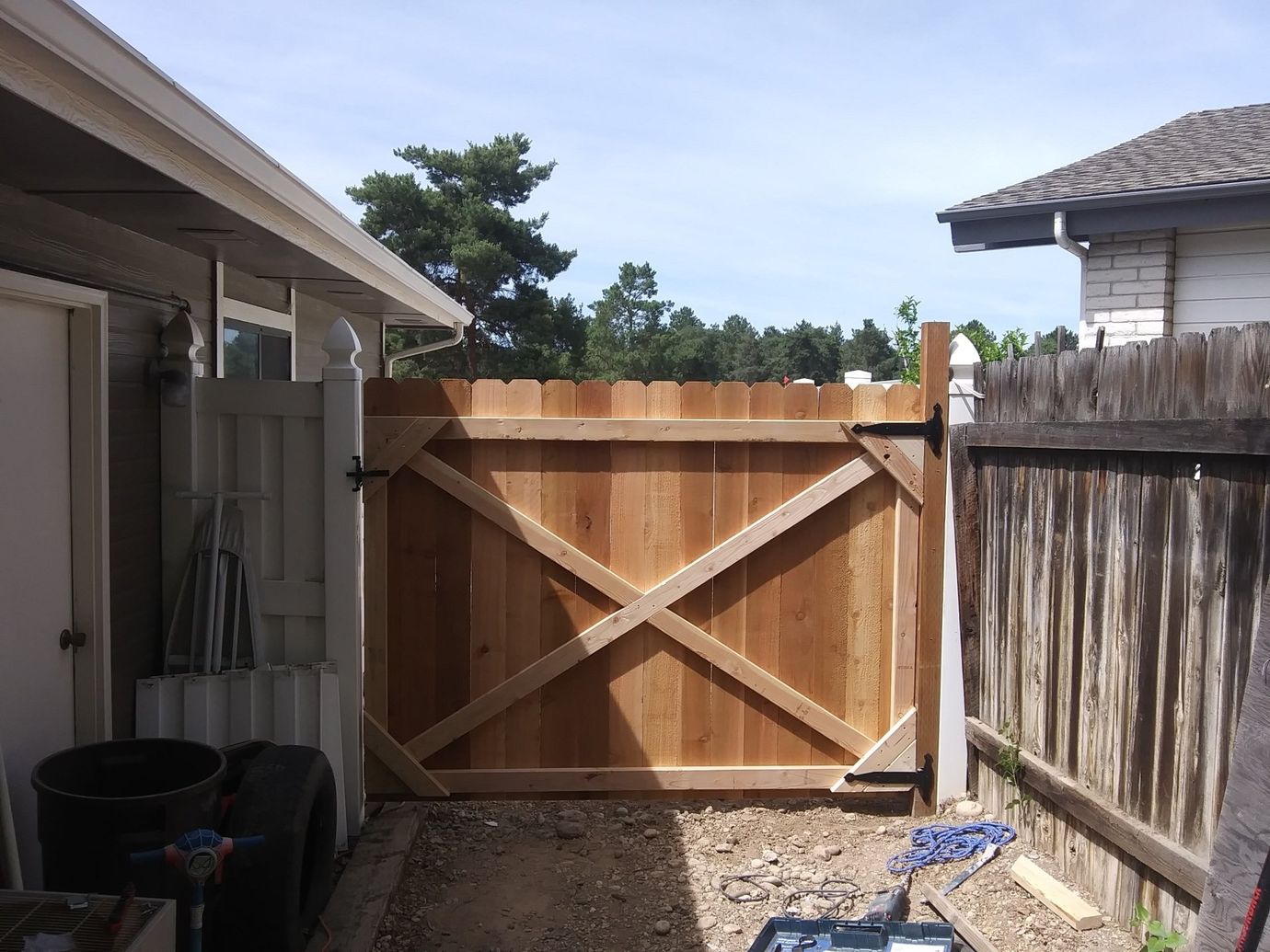 Installing Wood Cedar Gate — Boise, ID — A1 Handyman