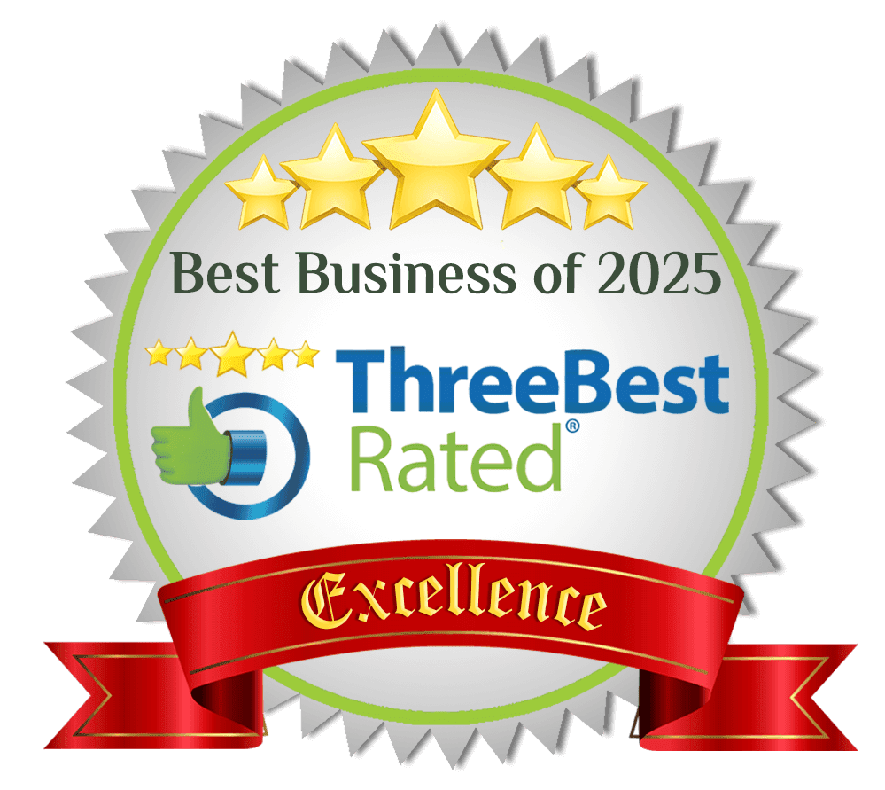 Best Business of 2025 award badge for A1 Handyman Boise, ID recognized for safe and professional attic ladder installation