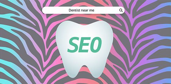 A tooth with the word seo written on it