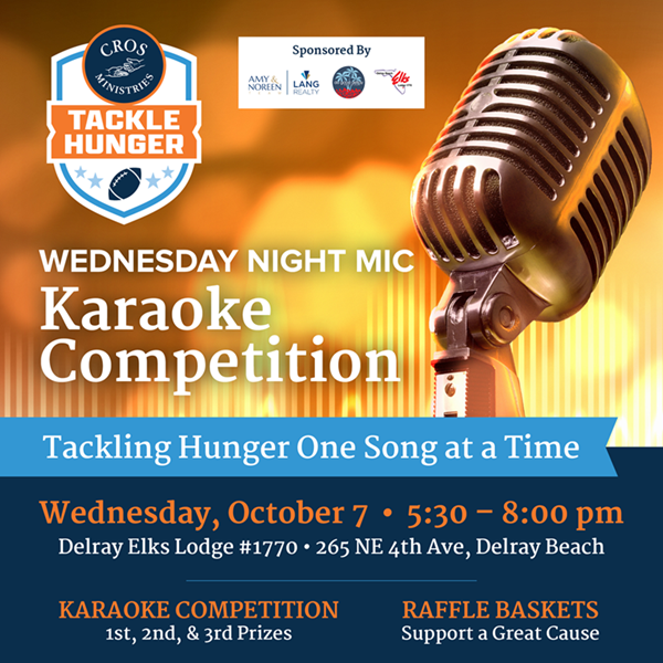 Tackle Hunger Karaoke Competition graphic