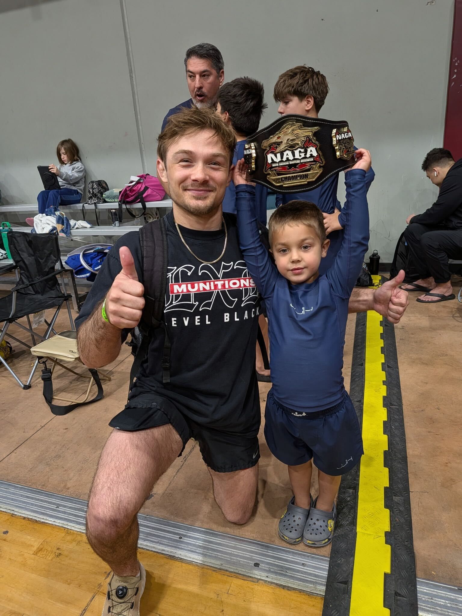 Kids practicing controlled grappling drills at Jiu-Jitsu Hub in Georgetown, Texas.