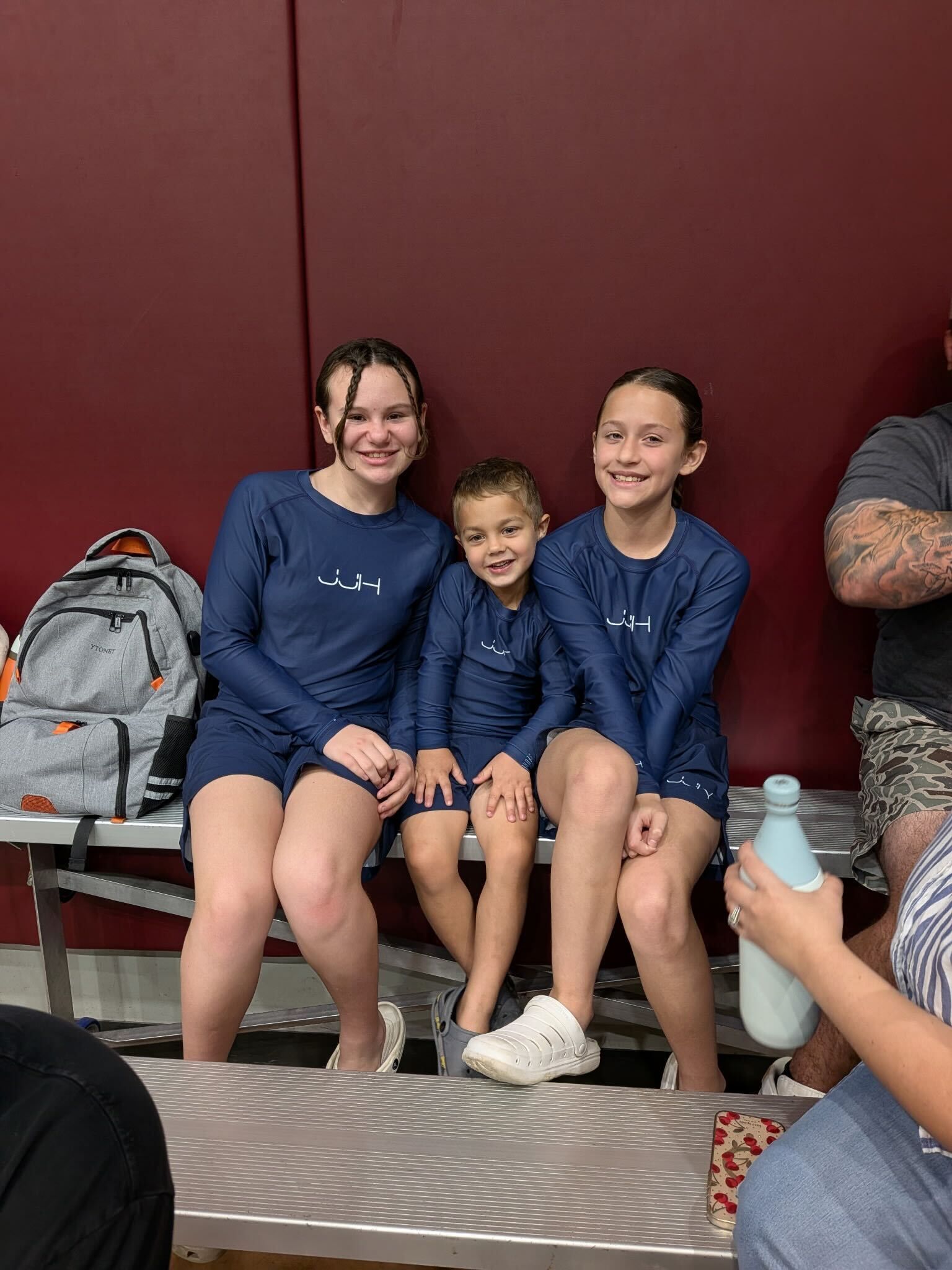 Kids practicing safe grappling drills at Jiu-Jitsu Hub in Georgetown, Texas, building real-world self-defense skills.