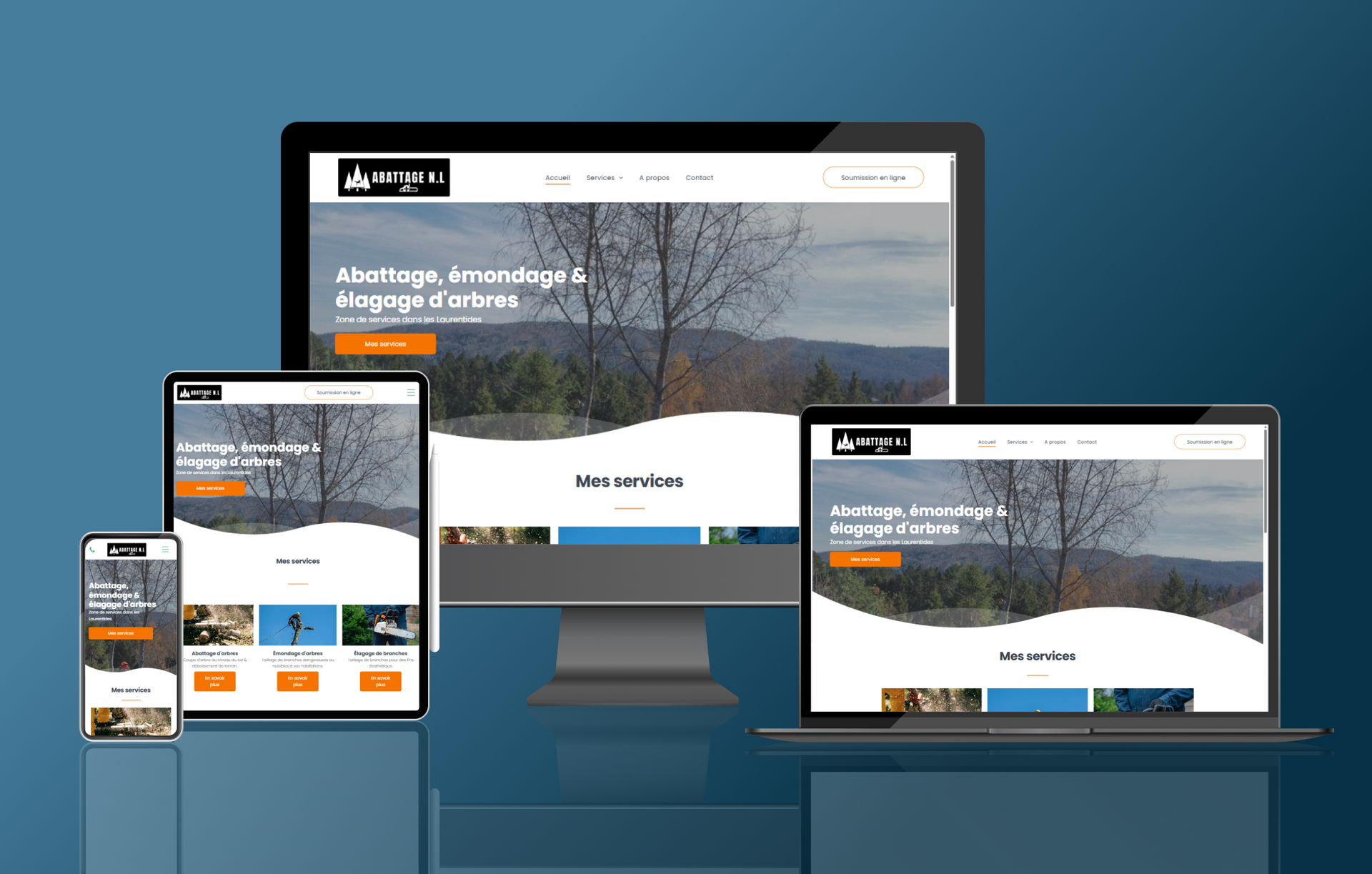 Prévisualisation du site Abattage NL