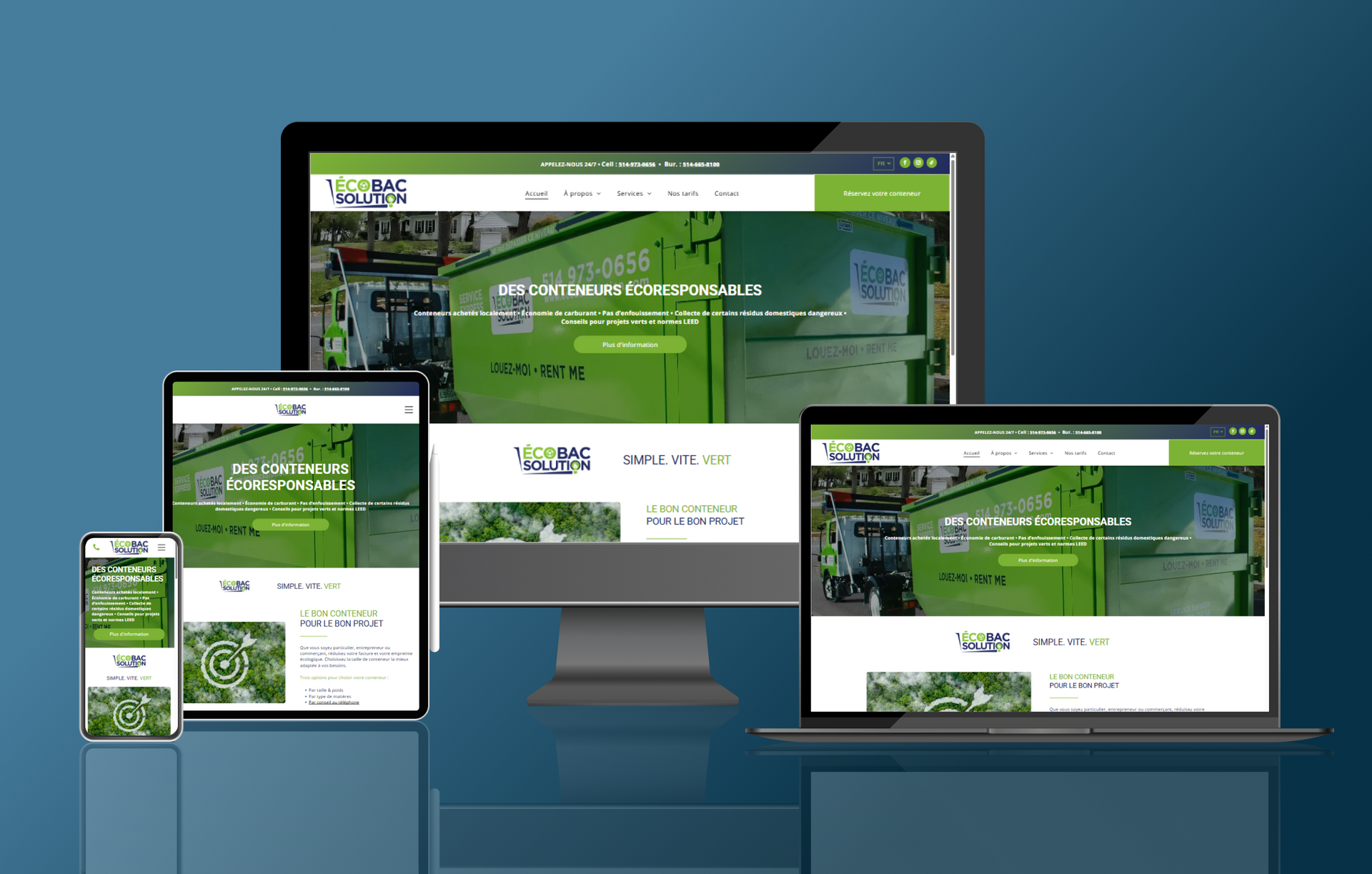 Site web Eco Bac Solution