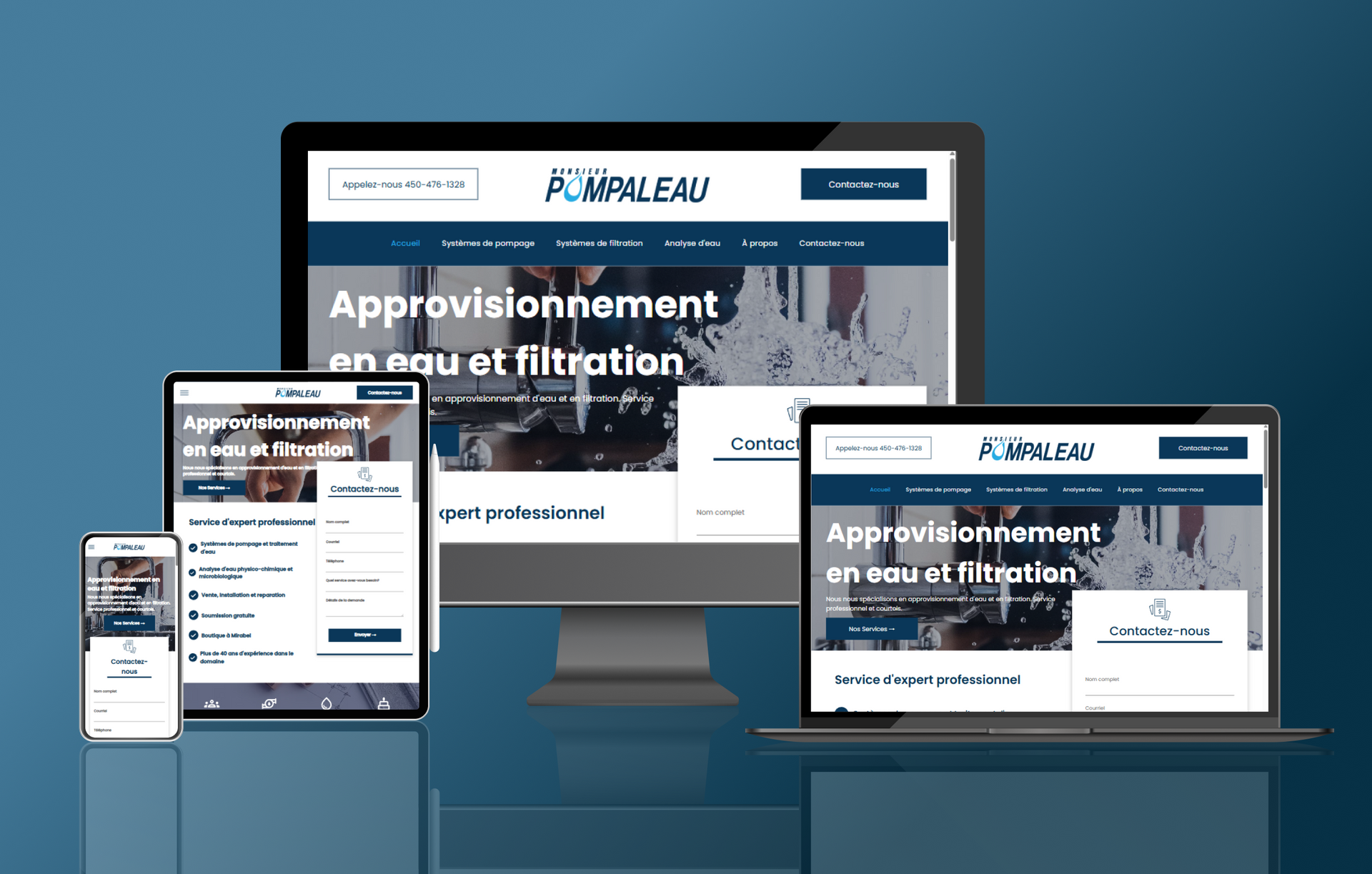 Prévisualisation du site Pompaleau
