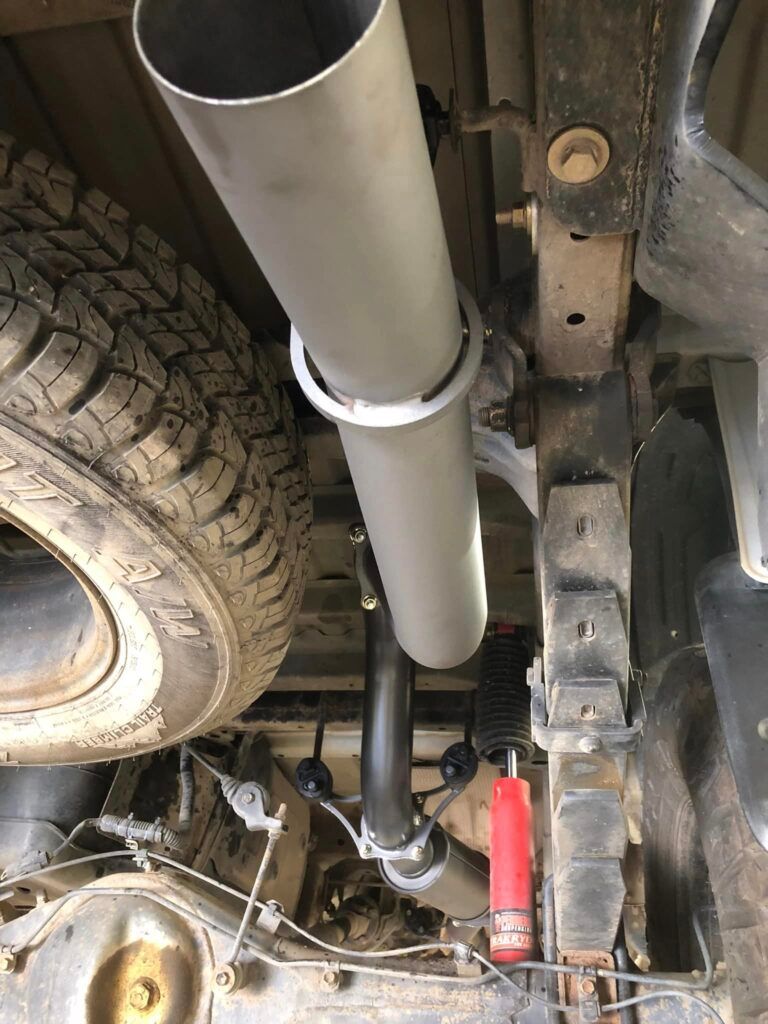 Installed Exhaust Pipe | Wallan, VIC | RooSpeed 4X4
