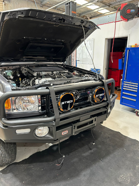 Installed Stedi Driving Light | Wallan, VIC | RooSpeed 4X4
