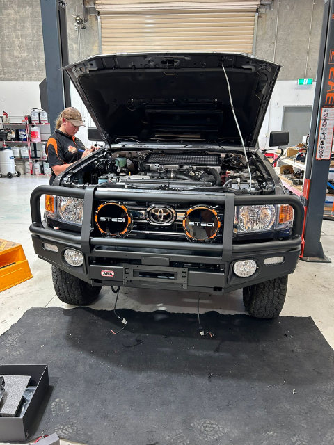 Front View of Stedi Driving Light | Wallan, VIC | RooSpeed 4X4