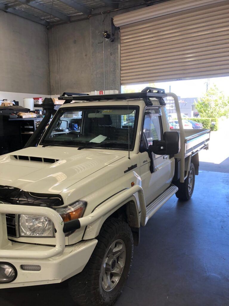 New Side Mirror on White Truck | Wallan, VIC | RooSpeed 4X4