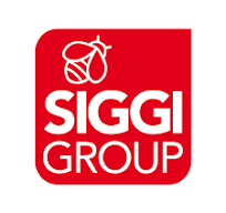 Logo rosso del gruppo SIGGI con testo bianco e un'icona stilizzata a forma di ghianda.