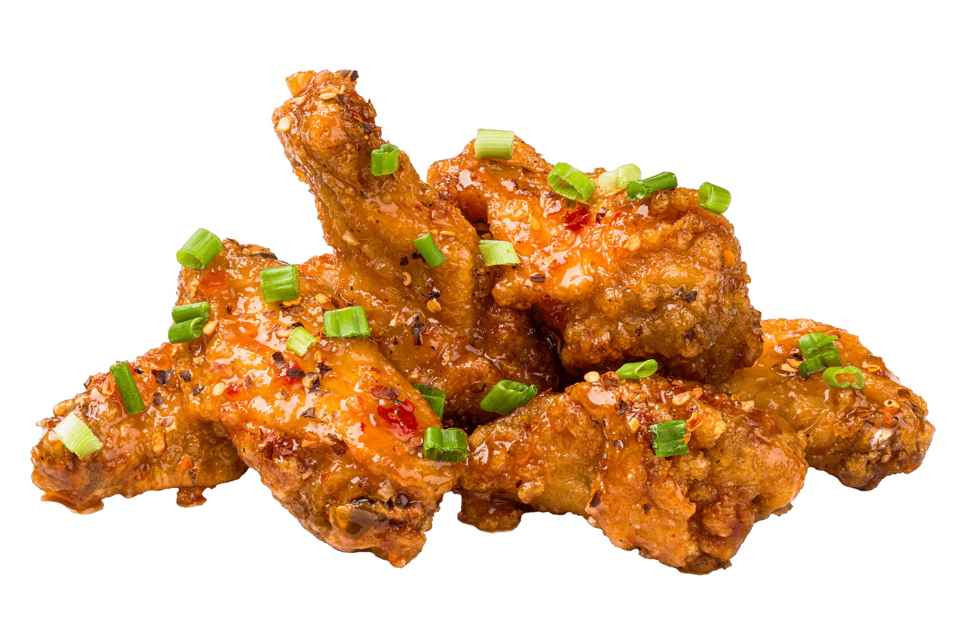 A pile of Saigon Street Chicken wings.