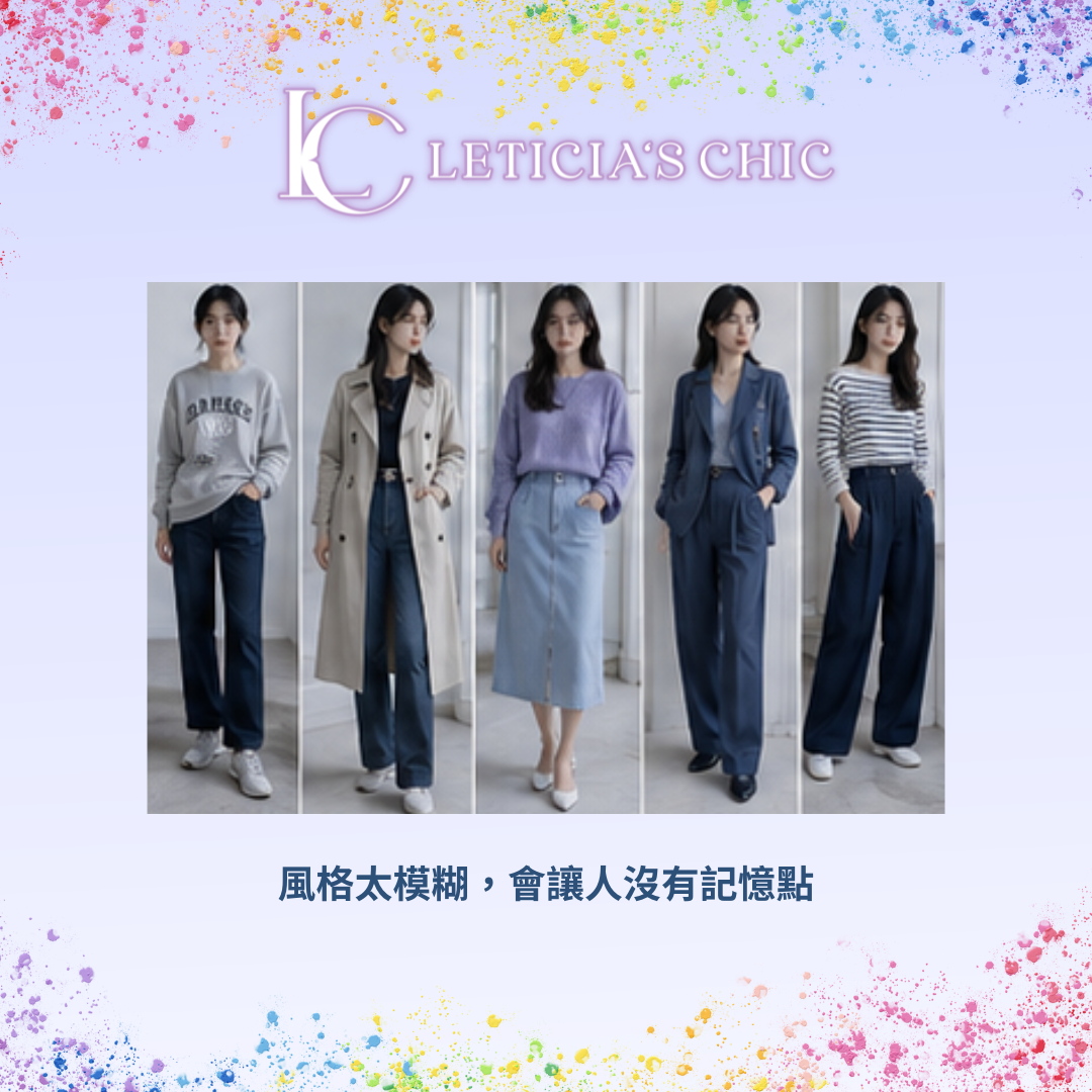 不同風格單品混在一起讓個人形象缺少穩定主軸