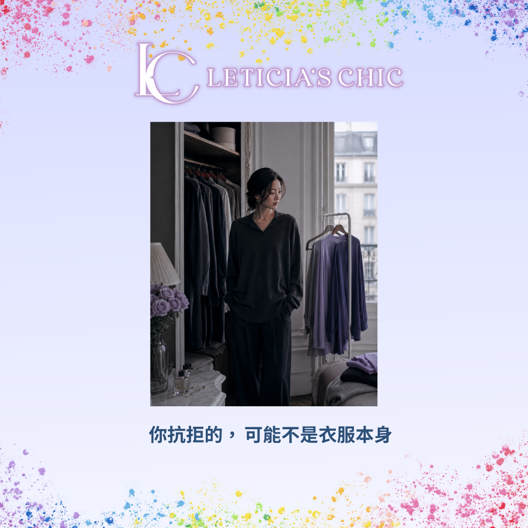成熟俐落華麗柔和等不同風格衣服掛在衣架上,呈現衣服帶來不同角色感