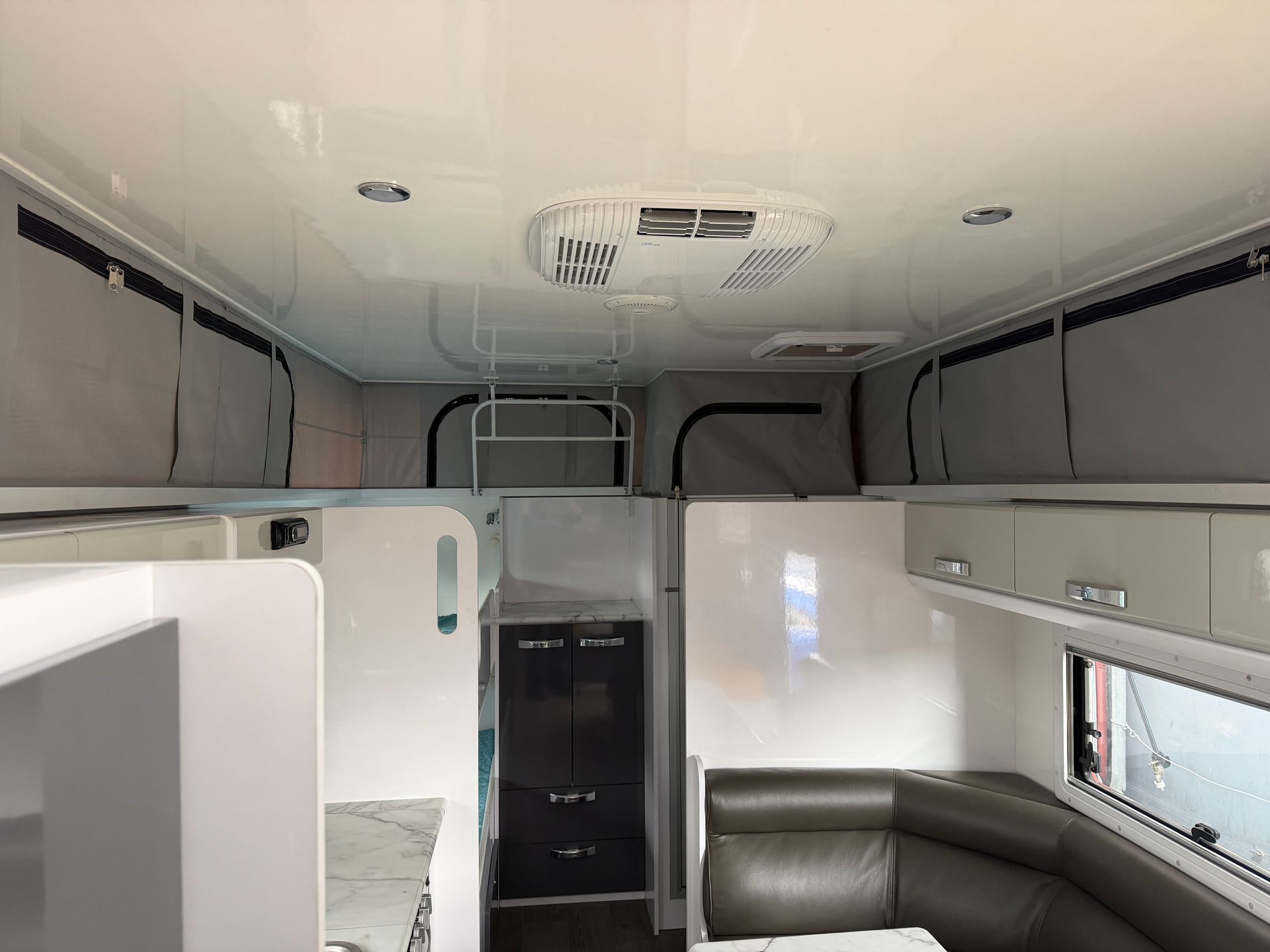 Snowy River Caravans SRP-Nineteen F caravan PVC and mesh pop-top and shower skirt - INTERIOR
