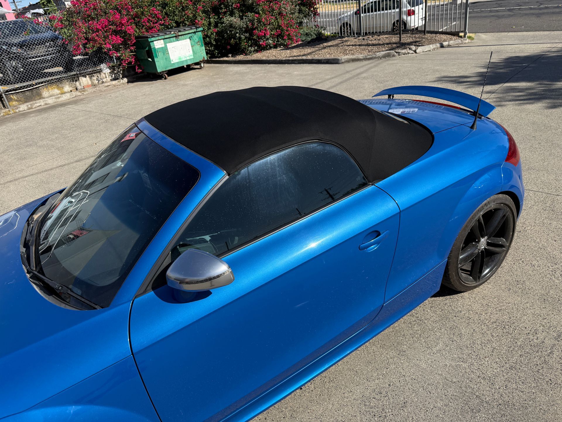 2010 Audi TT black canvas soft top