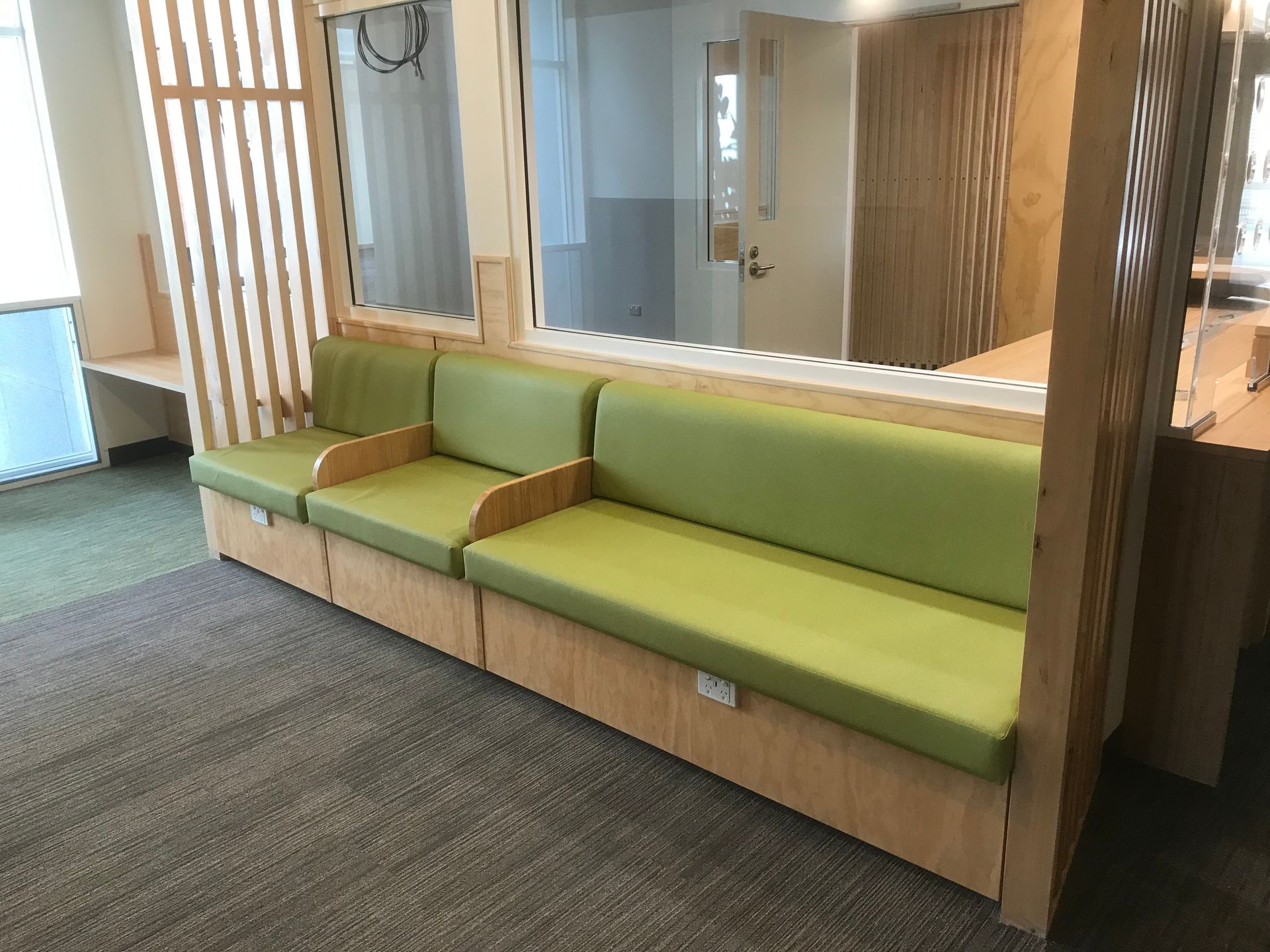 Albury Brain and Mind Centre partitioned bench seating