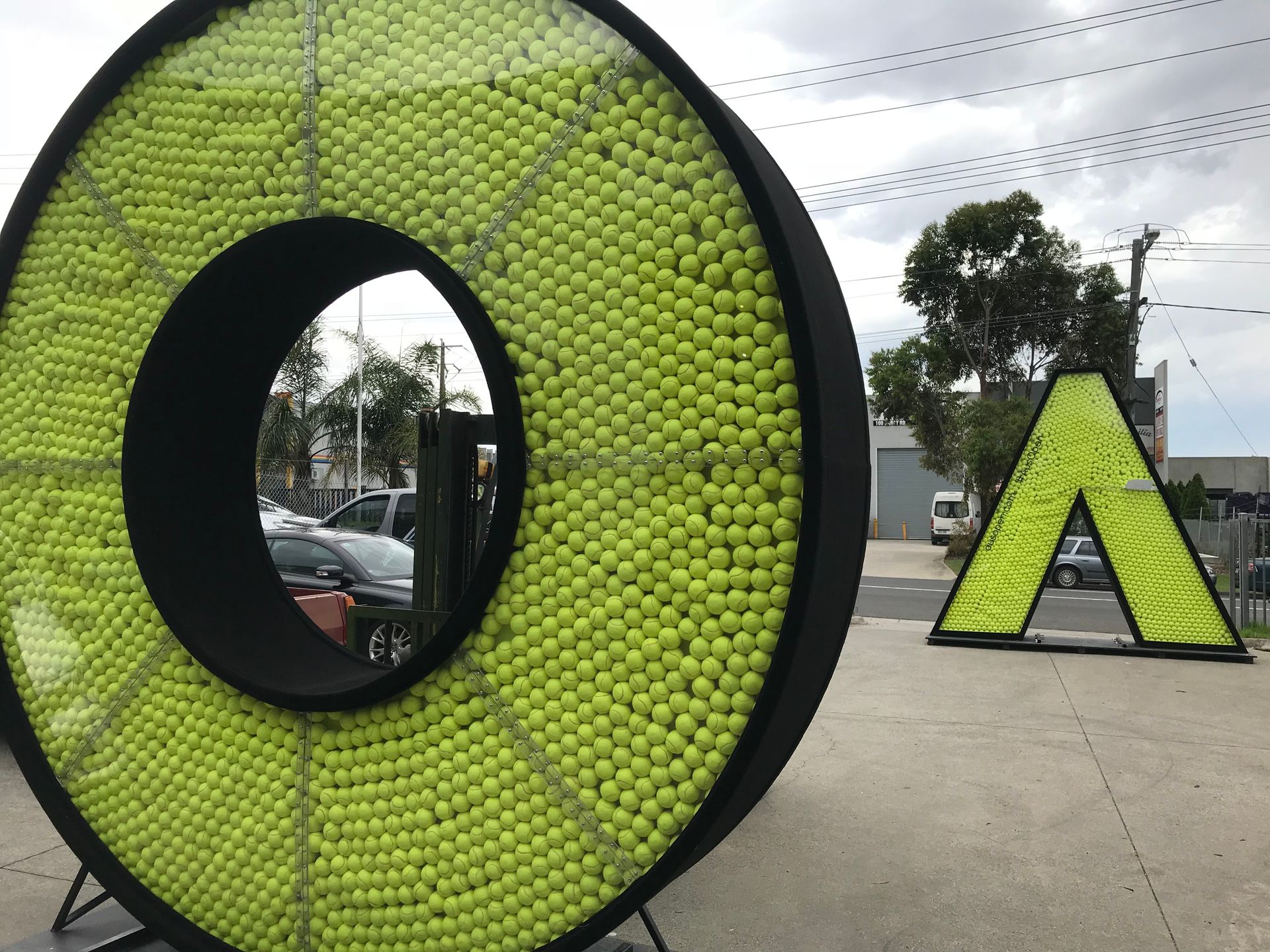 Australian Open logo monuments