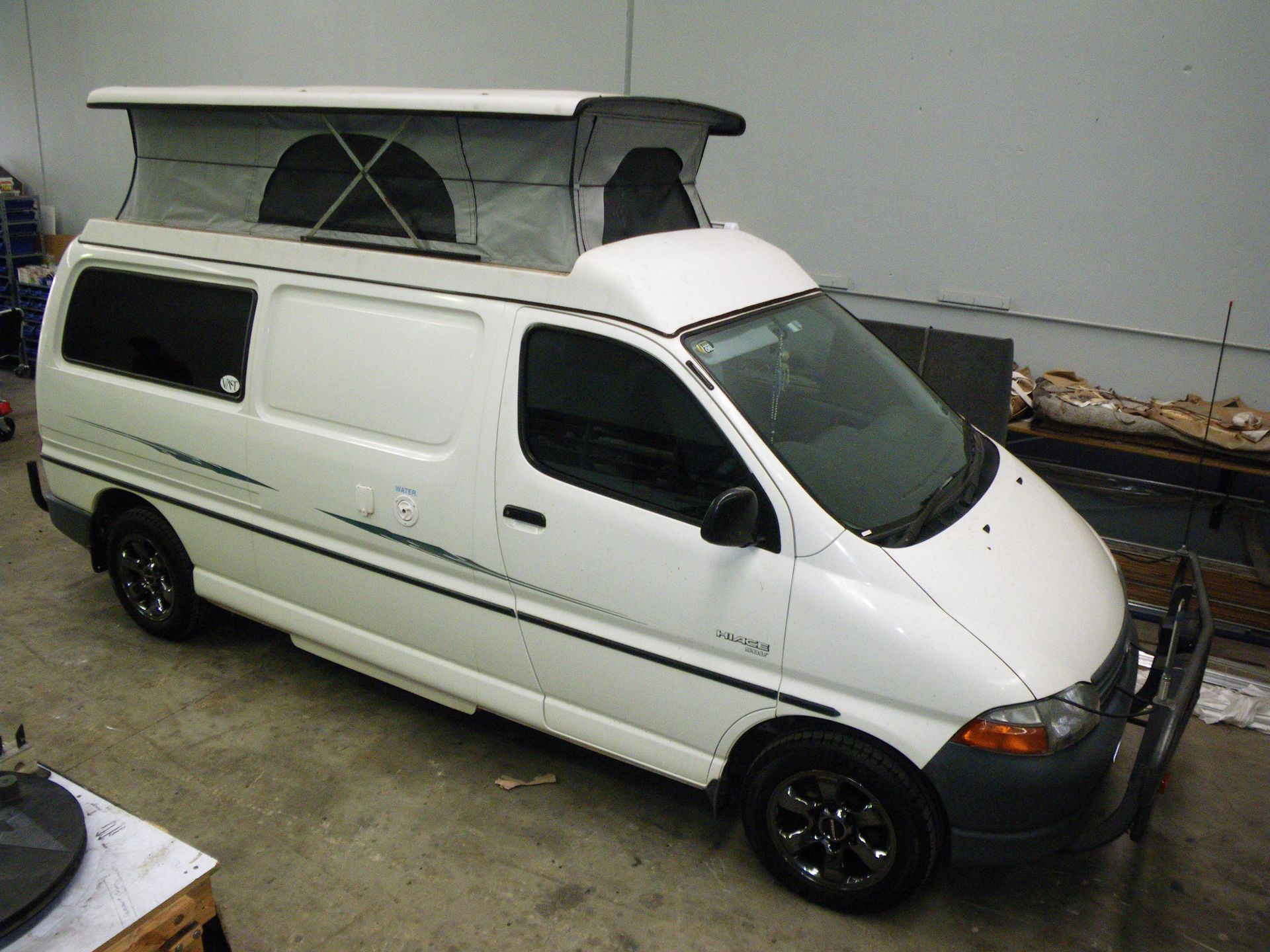Hiace pop top campervan canvas