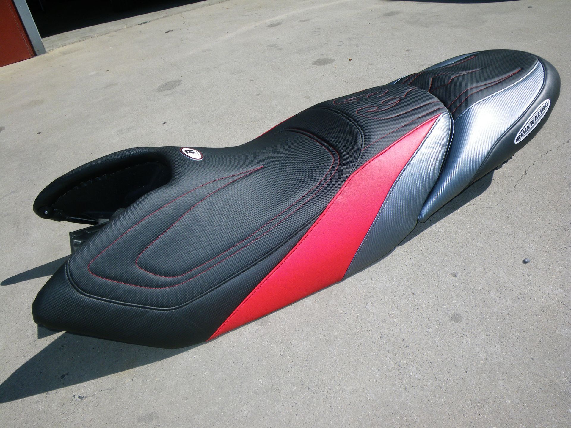 Multi coloured jet ski seat