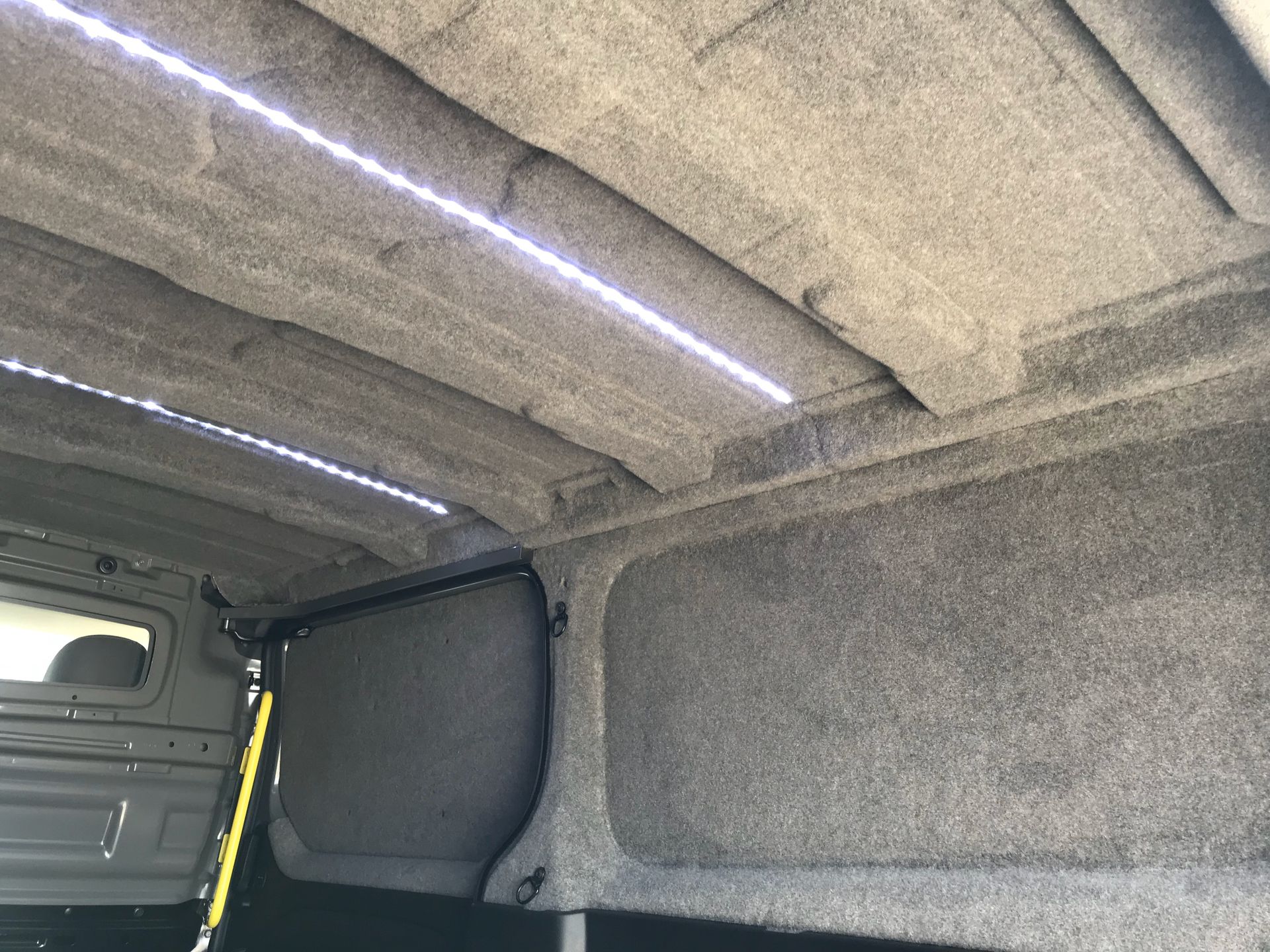Renault Traffic carpeted roof and sides
