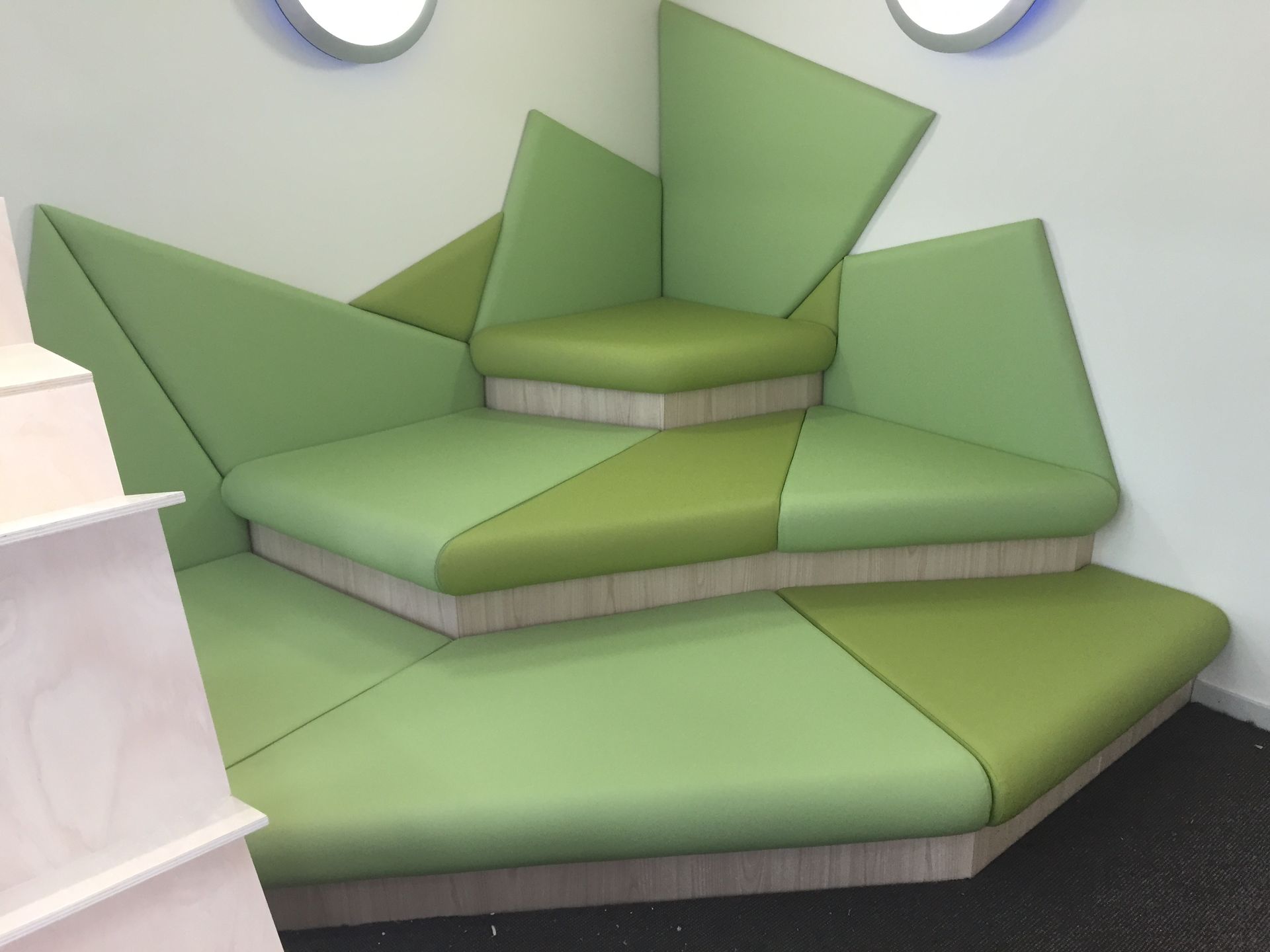 Refurbished dental clinic bench seating