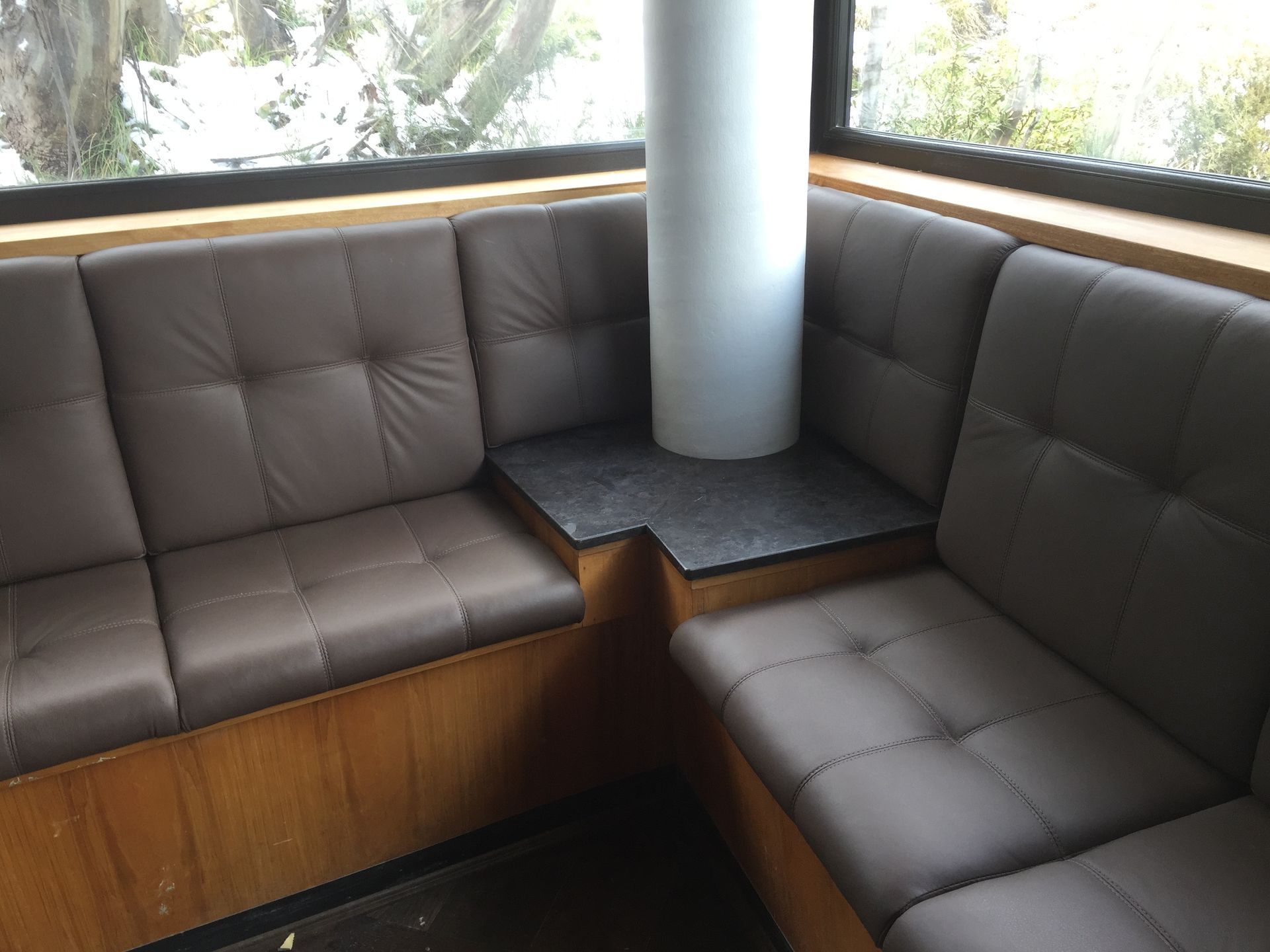 Ski Lodge leather seating