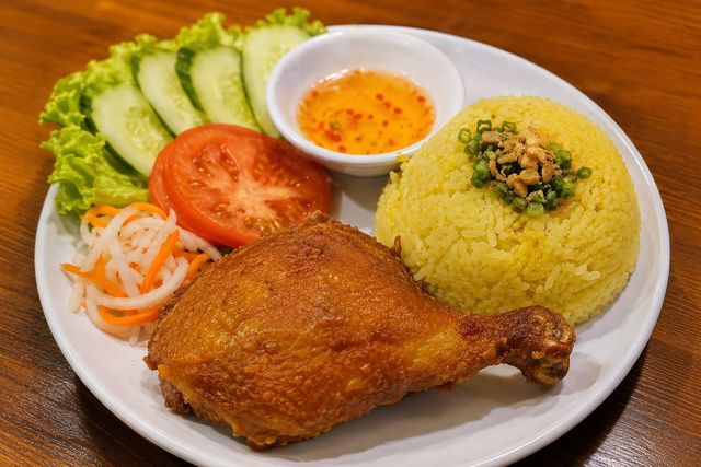 Vietnamese rice plate