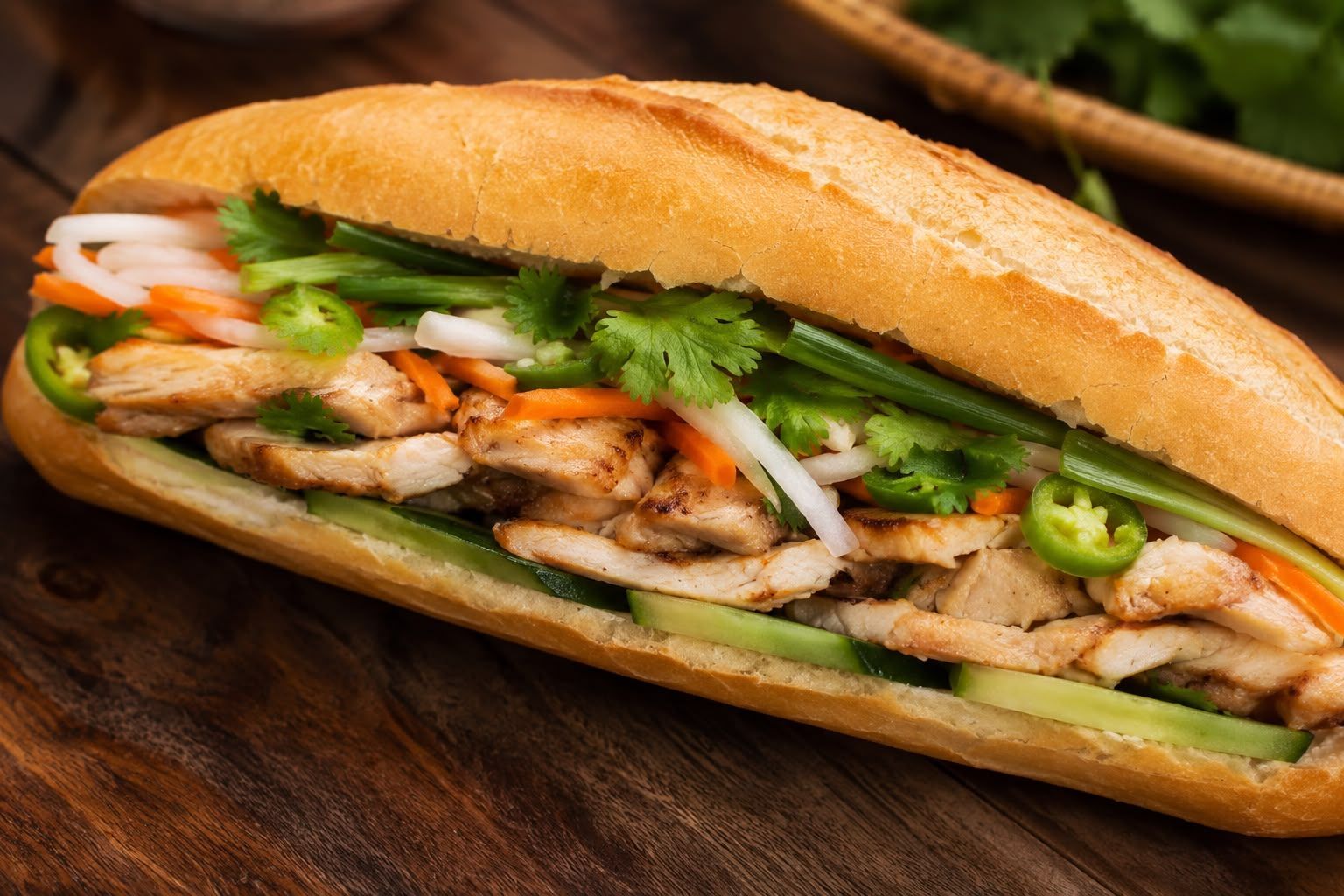 Vietnamese bánh mì sandwich
