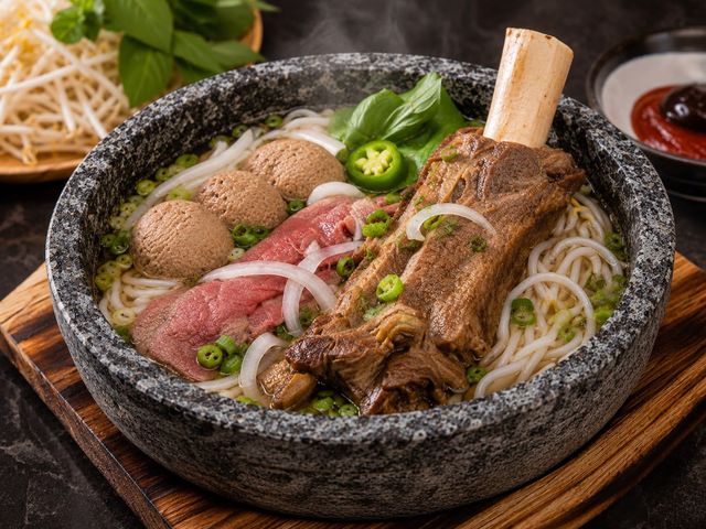Vietnamese dishes arranged for sharing