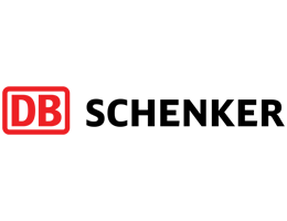 DB Schenker logo: Red square with white