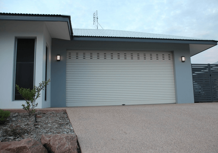 Closed Garage Doors For A Small Warehouse — Darwin Roller Door Services In Tivendale NT