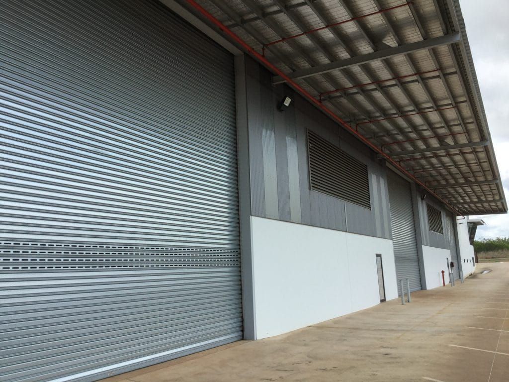 Grey Industrial Roller Shutters