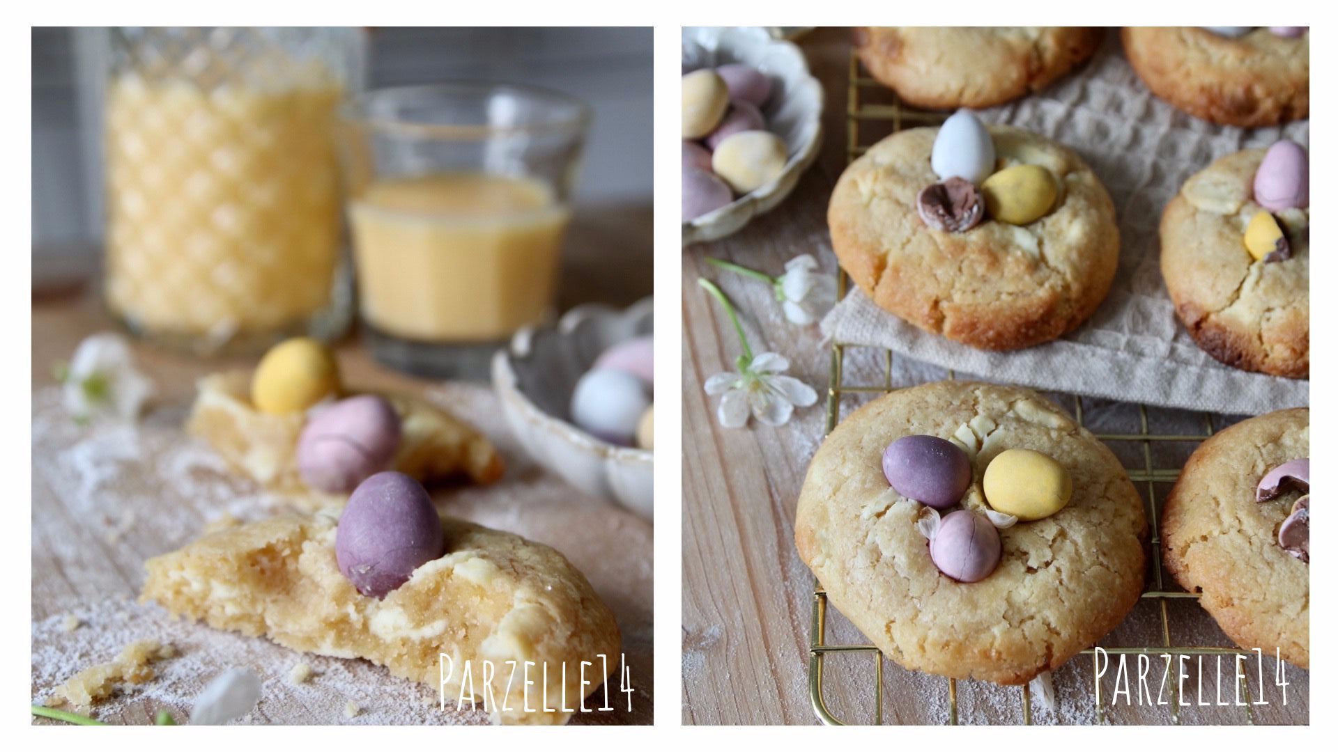 am besten schmecken die weichen Ostercookies noch lauwarm - können aber auch sehr gut mehrere Tage aufbewahrt und verschenkt werden