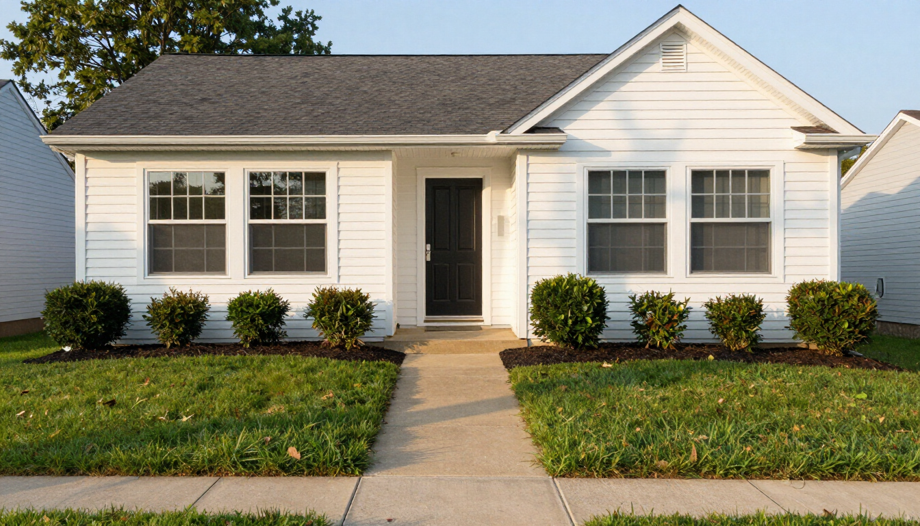 Clean Southern Indiana home exterior after professional washing