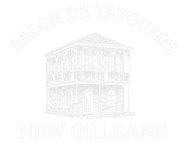 Faint watermark of the New Orleans School of Glassblowing building logo with “New Orleans” text