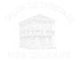 Faint watermark of the New Orleans School of Glassblowing building logo with “New Orleans” text