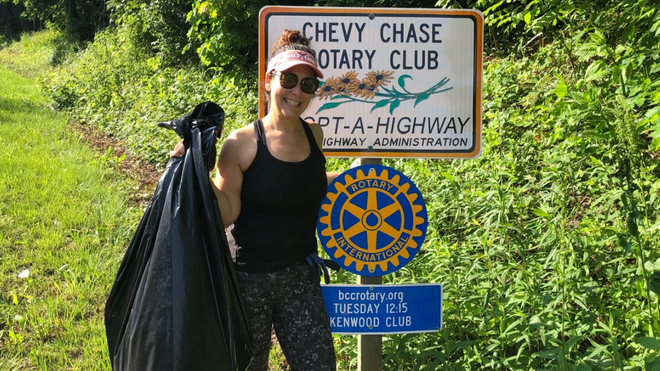 BCC Rotary Club Members helping the community