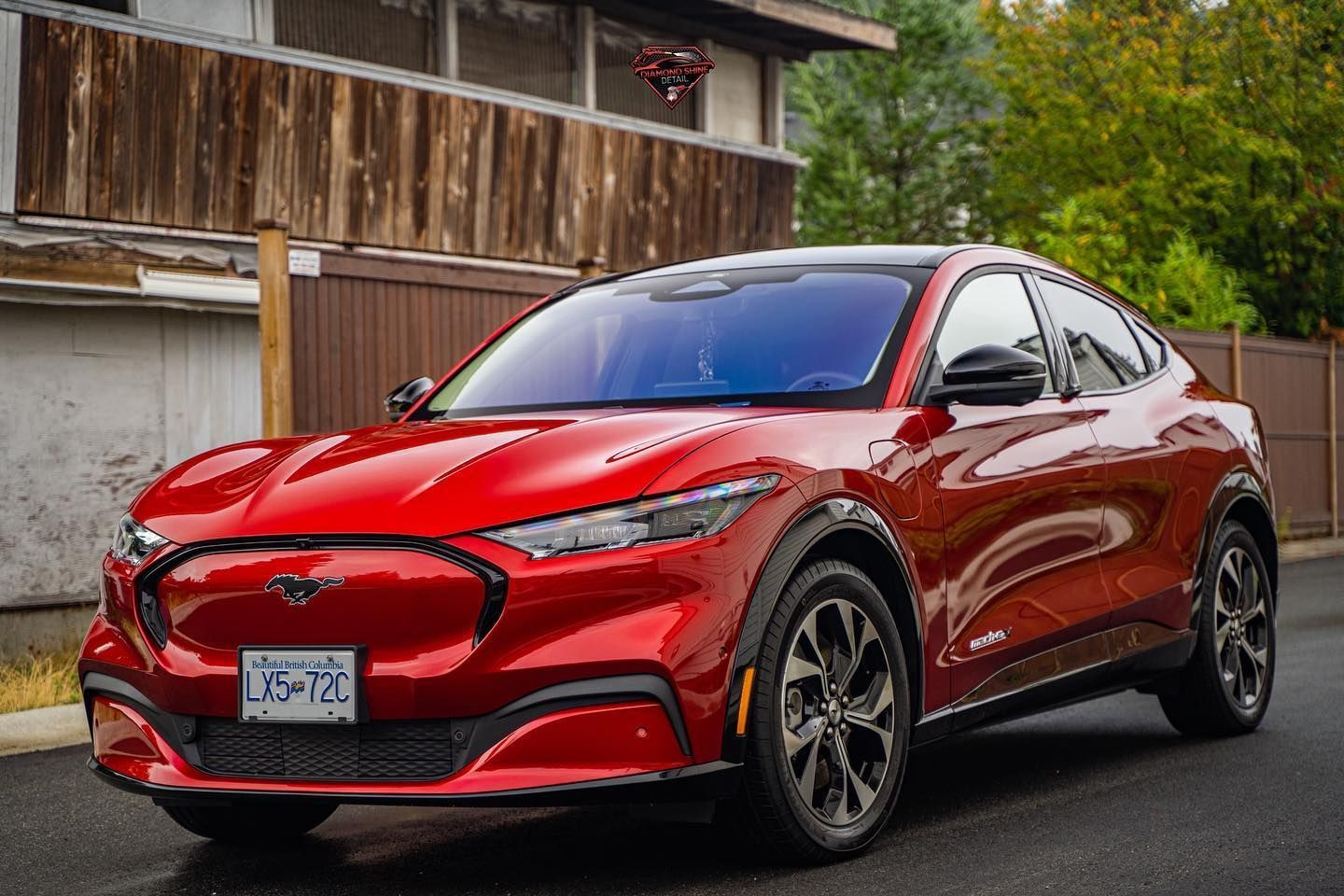 red ceramic coated car