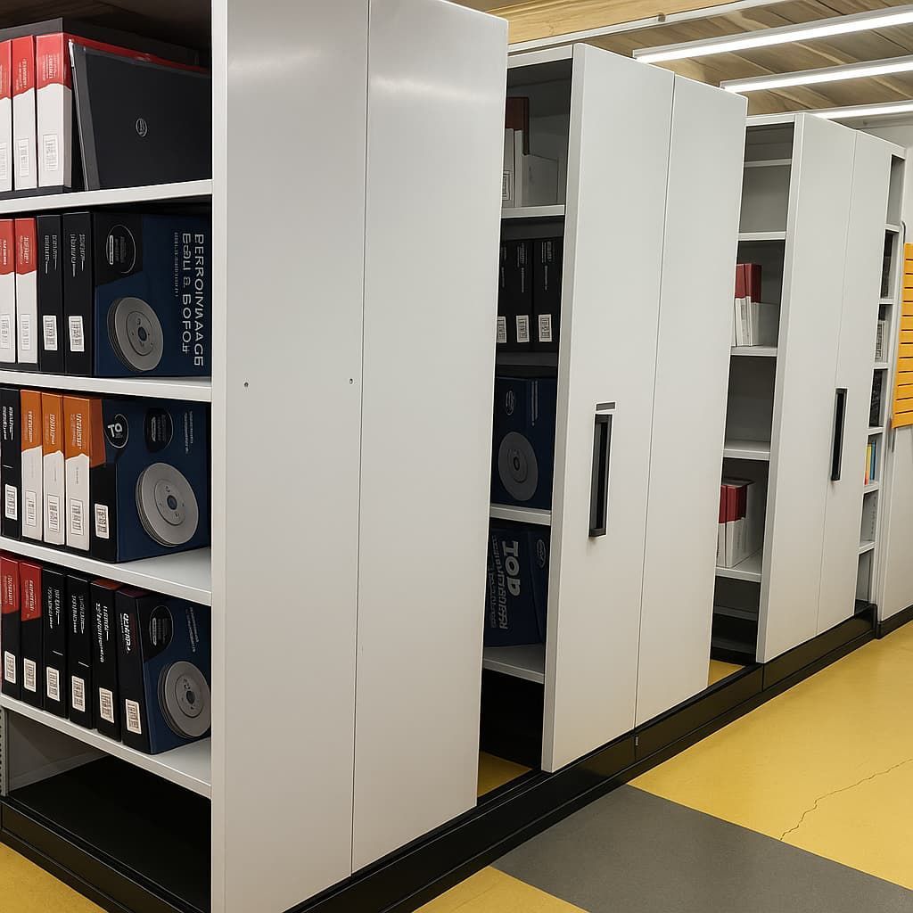 Storage Cabinets Filled with Files and Boxes — Pialba Brake Clutch & Steering Centre in Pialba, QLD
