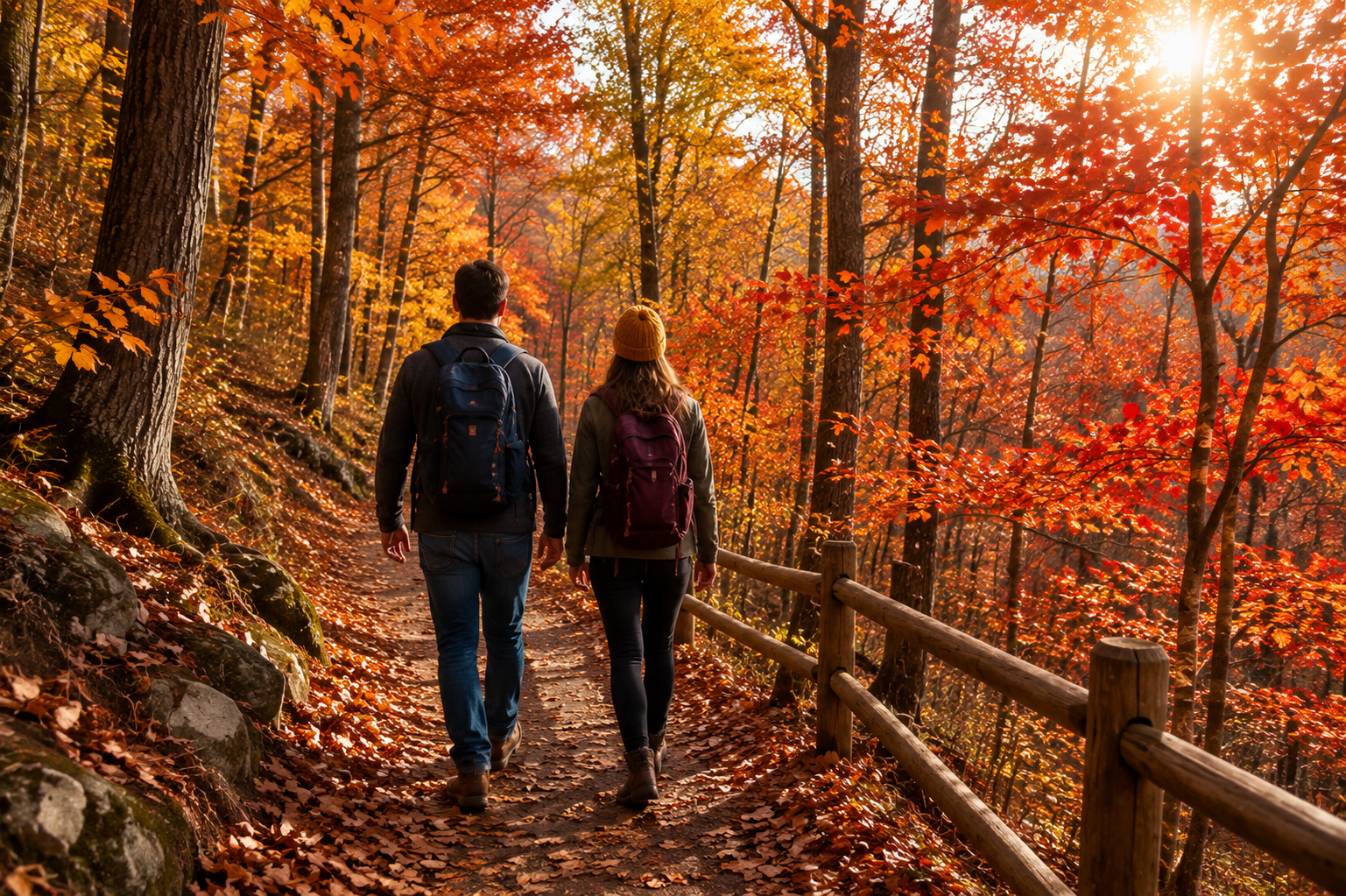 foliage trails near Mystic CT hiking path in autumn outdoors