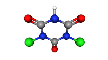 CAS Number 2893-78-9. Sodium dichloroisocyanurate.