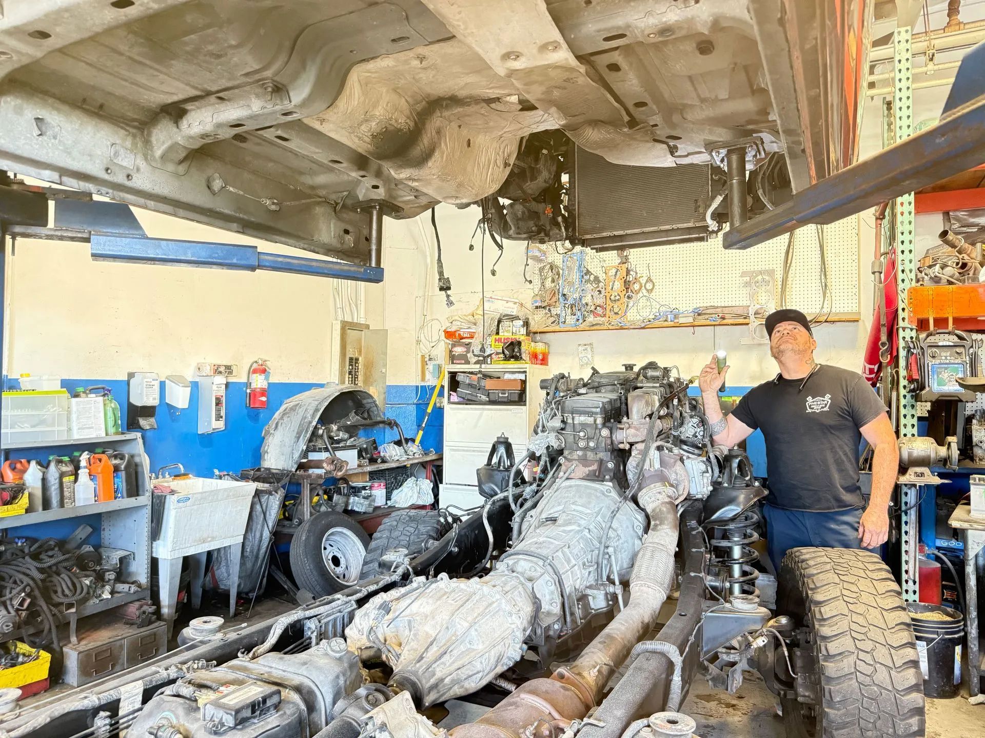 Disassembled car chassis in Anahem, CA | Five Star Truck & Auto Repair