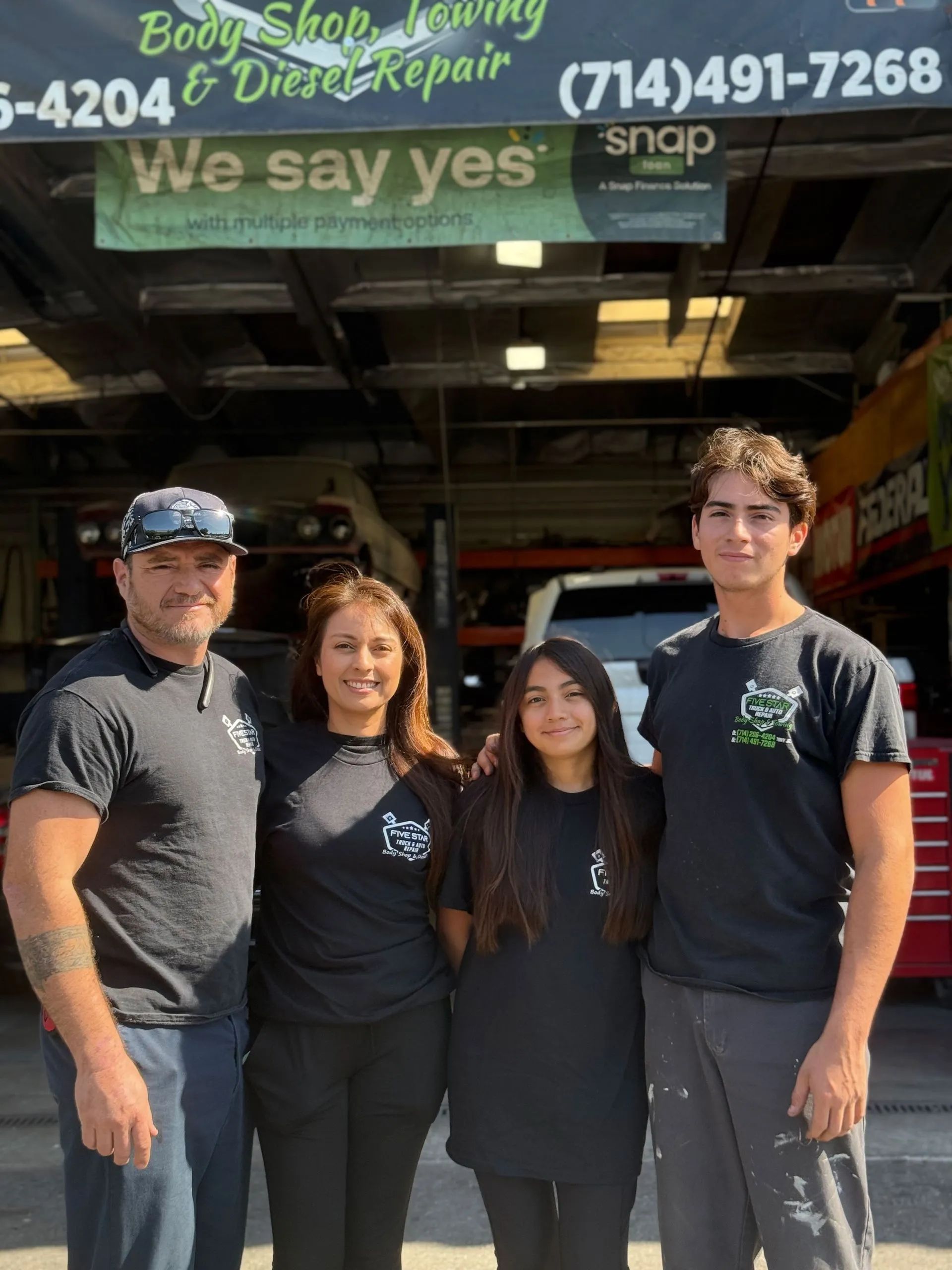 The owner's family | Five Star Truck & Auto Repair