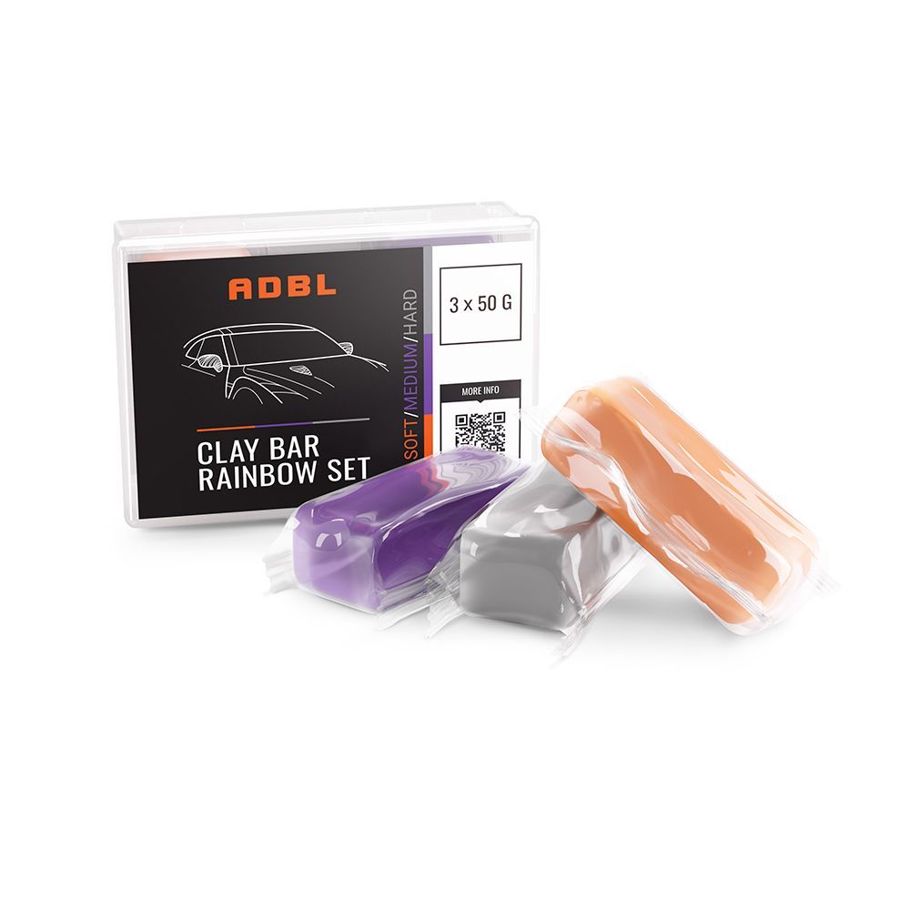 ADBL CLAY BAR RAINBOW SET 50G 3SZT.