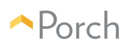 Porch logo: yellow upward arrow icon beside the word 