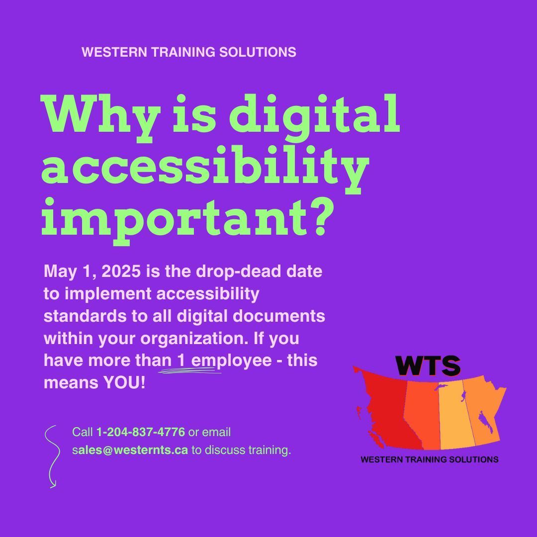 Western Training Solutions - Digital Accessibility Courses