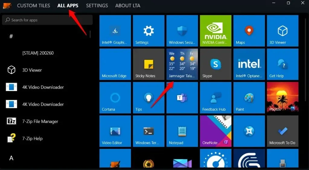 Western Training Solutions - Live Tiles in Windows Start Menu