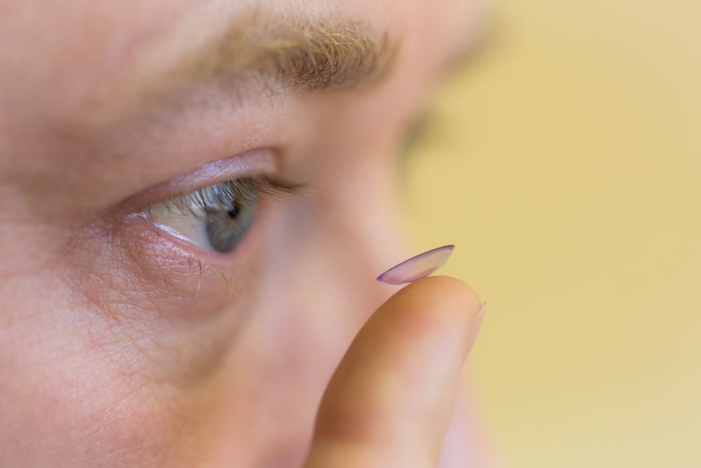 Close-up of a Person Holding a Contact Lens — Peninsula Eyecare Izzards Optometrists in Woy Woy, NSW